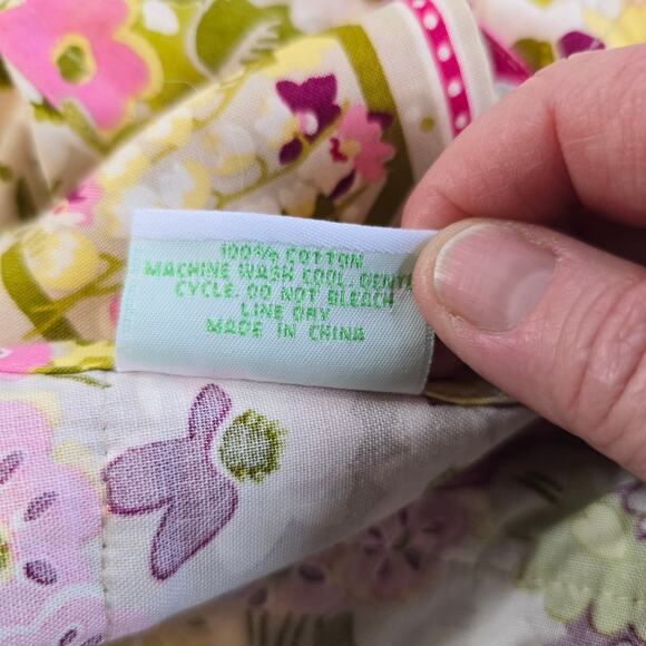 Vera Bradley Apron Women's O/S Pink Green Make Me Blush Floral Cottagecore - Picture 10 of 15